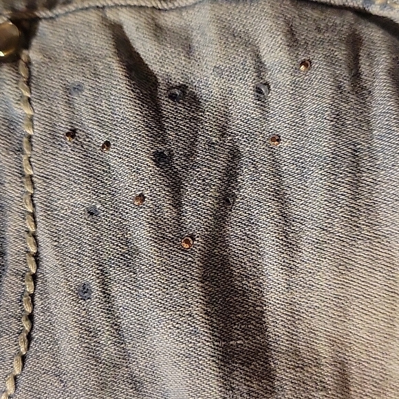 Girl's Lei Alexa Low-rise Slimboot Lt Blue Jeans Rhinestones Embroider Sz 4 - Picture 10 of 10